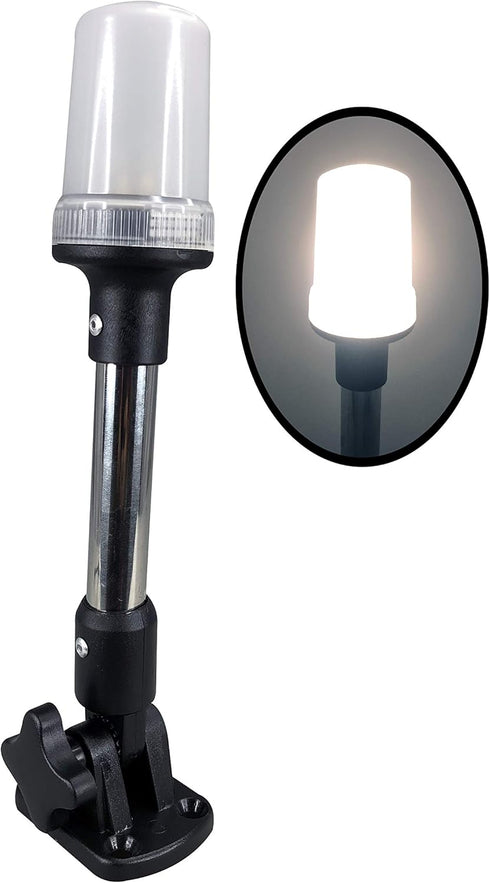 Pactrade Marine All-Round Boat Navigation Lights, 10.75-Inch Incandescent White Stern Light for Boat Accessories