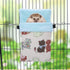 Wontee Small Pet Sleeping Pouch - Sleep Bag Warm Bed Hideout for Hamsters, Hedgehogs, Sugar Gliders, Squirrels, Pink Cat