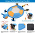 Idepet Dog Play Mat, Puppy Toy Mat with Chew Toys, Interactive Toy for Small Medium Dogs and Cats, All-in-One (Turtle)