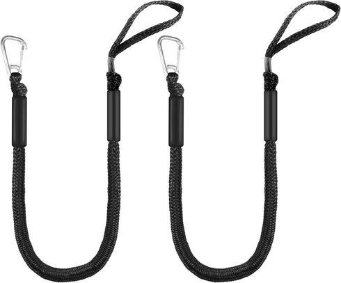 Single Hook Bungee Dock Lines Heavy-Duty Elastic Mooring Ropes for Boats, PWCs