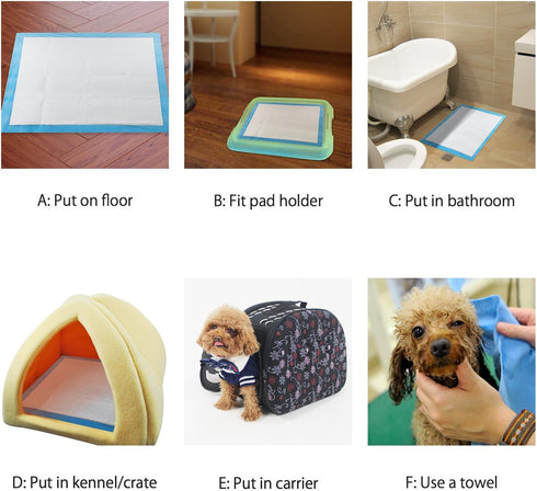 64 Count 18 24 Inches,Dog Petphabet Puppy Pads by Training Potty Pee Pads