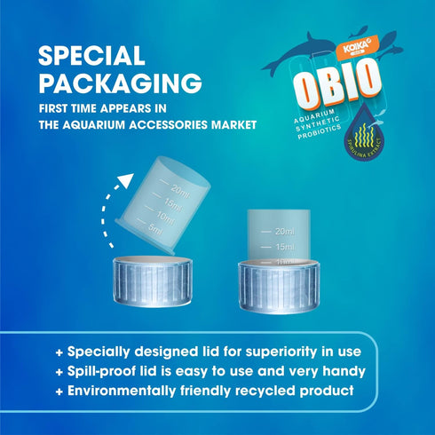 KOIKA OBIO Aquarium Water Treatment, 300ml Liquid for Fish & Shrimp Growth and Immune System Improvement