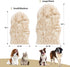Asrug Soft Faux Fur Pet Bed Mat, Plush and Fluffy Throw Rug for Dogs Cats, Brown & White, 3ftx5ft