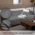 Ameritex Reversible Pet Bed Blanket, 100% Waterproof Velvet, Super Soft for Sofa and Bed, 68x82 Inches, Light Grey+Grey