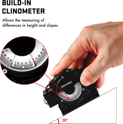 Eyeskey Waterproof Military Compass with Clinometer for Outdoor Adventures