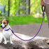 Dynmeow Reflective Dog Collar and Leash Set, Adjustable Pet Collar with Soft Neoprene Padding for Small Medium Dogs