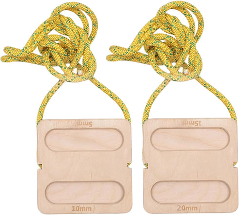 Generic Climbing Hangboard - 2 Piece Grip Training Equipment | Adjustable Fingerboard with