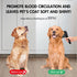 Dog Self Cleaning Slicker Brush for Shedding, Ideal for Short and Long Haired Dogs and Cats, Black