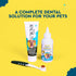 Pack 2 RADIUS Pet Toothbrush, Lush and Plus Soft Bristles, Designed to Clean Teeth and Help Prevent Tartar and Remove
