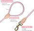 Mile High Life Reflective Dog Leash, Strong Nylon Heavy Duty Training Leash for Small Medium Large Dogs with Leather