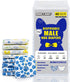 40ct Dono Dog Diapers Male, Disposable Male Dog Wraps with Wetness Indicator, Leak-Proof Dog Belly Wraps, Rapid-Dry Gel