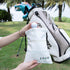 Golf Valuables Pouch, Leather Tee Pouch with Drawstring Closure, Portable Golf Accessories
