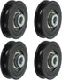 PATIKIL Universal Bearing Pulley Wheel 60mm/2.4", 4 Pack Nylon Bearing Pulley Wheel for Gym Equipment Part Cable Machine