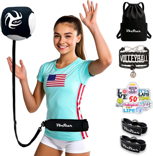 Volleyball Training Equipment Aid - Perfect Solo Serve & Spike Trainer for Beginners & Pros