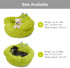 Jiupety Cute Calming Dog and Cat Bed, Indoor High Bolster Donut Dog Beds, Plush Cuddler Bed (L, 27"x27"x14") Green
