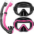 Snorkeling Gear for Adults - 180° Panoramic View Snorkel Mask Set, 100% Food-Grade Silicone, Anti-Fog, Anti-Leak Diving