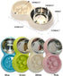 Dog Slow Eating & Drinking Bowl, Stainless Steel Interactive Slow Feed Bowl for French Bulldog, White.
