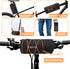 MOSISO Waterproof Bike Handlebar Bag, 2.5L Front Frame Bag with Shoulder Strap, Black