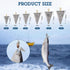 36 (1oz,2oz,3oz,4oz,5oz,6oz) Pcs Pyramid Fishing Weights Sinkers Saltwater Pyramid Sinkers Rig Fishing Weights Gear