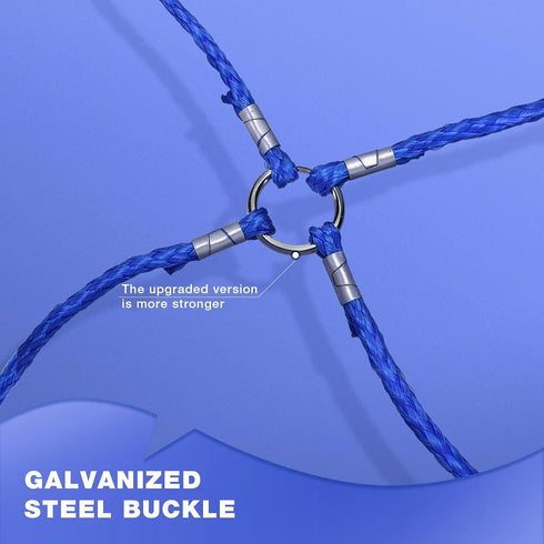 4 Arm Crab Trap Harness with Durable Nylon/Heavy Duty Metal Hooks for Sailing Fishing