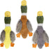 Squeaky Dog Toys 3 Pack, No Stuffing Plush Toys for Large Dogs, Indestructible Crinkle Paper Duck Dog Toy, Puppy Chew