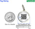 QR & NFC Pet Tag, Easy Scan Instant Location Alerts, Smart AI-Featured Pet Profile for Dogs (Black Paw)