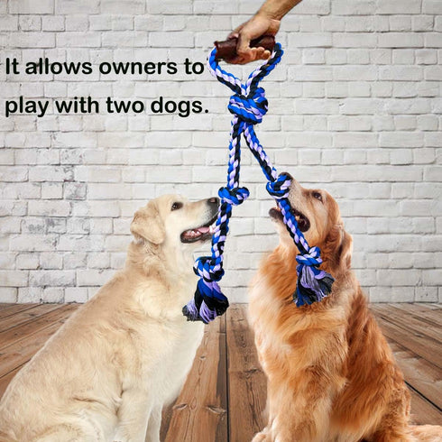 Large Dog Rope Toys for Aggressive Chewers, Heavy Duty Tug of War Rope for Medium and Large Breeds