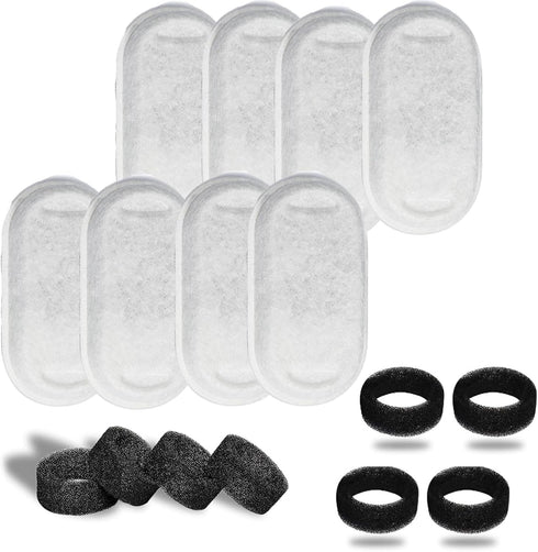 Cat Water Fountain Filters | GPOSY 16 Pack Replacement Filters for Stainless Steel 108oz/3.2L Pet Water Fountain