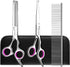 Dog Grooming Scissors Set with Safety Round Tips, 3 in 1 Professional Pet Grooming Shears for Dogs and Cats