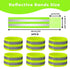 6 Pack Reflective Bands for Strollers High Visibility Elastic Reflective Gear Safety Reflectors Stroller Identifier