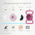 Durable Waterproof Airtag Dog Collar Holder, Lightweight Slide-on Protective Case for Dogs and Cats (Rose, Large)