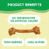 Ultra Chewy Turkey Tendon Knotted Bones for Dogs - Premium All-Natural Dog Chew Treat, 1 Pack, 8 Inches