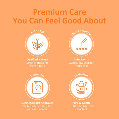10.14 oz Daily Low-Irritation ODAC Derma Serene pet Shampoo, Korean Pet Skincare, Gentle Daily Cleanse with Winter