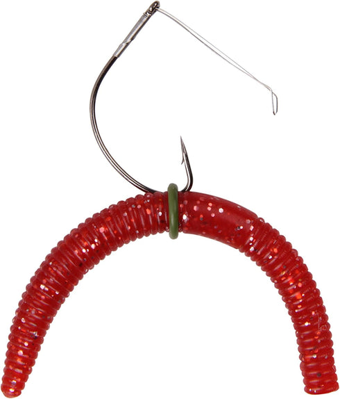 Wacky Rig Worm Hooks Kit – 163pcs Bass Fishing Weedless Hooks, O Ring Sinkers, Fishing Swivels for Soft Stick Baits
