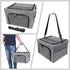 Beelike 15 lbs Dog Cat Car Seat, Collapsible Cat Puppy Car Carrier with Metal Frame, Travel Bag for Small Medium Pet up