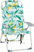Pinikuyiro Folding Tall Backpack Beach Chair with 5 Positions, Towel bar, Storage Pouch,
