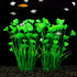 MyLifeUNIT Plastic Fish Tank Plants, 2 Pack Artificial Tall Aquarium Plants for Fish Tank Decor, 15.75 Inches (Green)