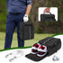 Golf Shoe Bag Holds US Mens 14 Pair of Shoes, Carrier with Free Gloves Holders and Accessory Pockets, Black