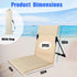 2PCS Foldable Seat for Poolside Chairs, Lightweight Portable Flip Chairs for Edge of Pool, Outdoor Camping, Picnic