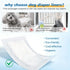 Ypfyed 200 Count Dog Diaper Liners Large Absorbent and Super Soft Dog Diaper Booster Pads for Female Dog Diapers