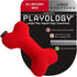 Playology Plush Squeaky Bone Dog Toy - All Natural Beef Scented Plush Toy with Interactive Squeaker for Large Dogs