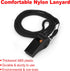 Fya Plastic Whistle with Lanyard, Loud Clear Black Whistles for Coaches, Referees, and Officials