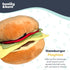 Huxley & Kent Plush Dog Toy - Hamburger, Large, Cute, Funny & Tough with Squeaker for Small & Large Dogs