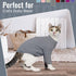 DENTRUN Pullover Shirt for Sphynx Hairless Cats, Breathable Turtleneck Sweater, Adorable Cat's Clothes Vest Pajamas