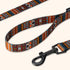 CollarDirect Aztec Dog Leash, Nylon Tribal Pattern Pet Leash for Small Medium Large Dogs, 5 FT Long for Walking