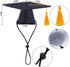 Pet Graduation Caps Small Dogs Black Graduation Hats with Yellow Tassel Pet Graduation Costume for Puppy Dogs Cats Party Outfits Accessories