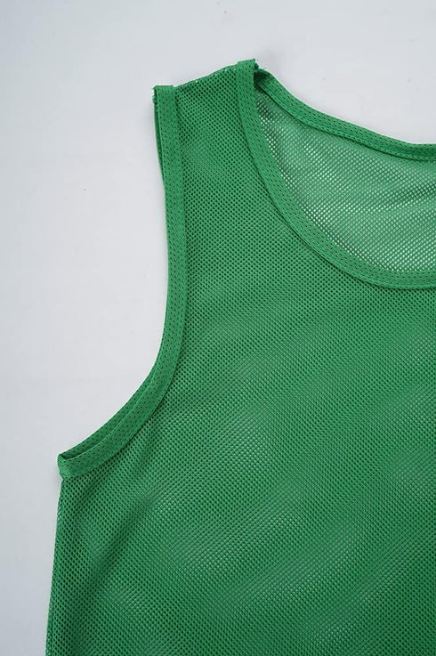 12 Pack Numbered Pinnies for Sports - Training Bibs