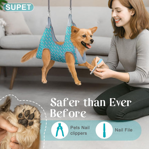 Hammock Hammock, Trimming 2XS) Supet Dog Grooming Harness for Dogs Cats, Relaxation Pet Nail Clipper Restraint Dog
