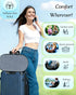 Yalfero Travel Seat Cushion For Airplane, Cooling Memory Foam Seat Cushion For Long Flights, Stadium Portable Seat