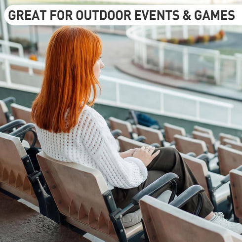Inflatable Stadium Seat Cushion: Portable & Lightweight Airplane Seat Cushion - Ideal for Office Chairs,School